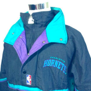 Vintage STARTER Charlotte Hornets Jacket Men Large
